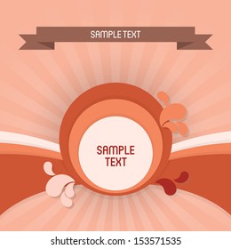 Stylish Retro Background Design