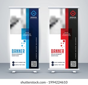 Stylish Roll Up Standee Banner Design