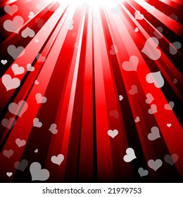 Stylish Romantic background in vector