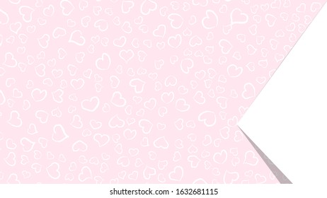Stylish and romantic background in white and pink colors for cards, covers, holiday decorations.