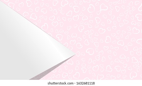 Stylish and romantic background in white and pink colors for cards, covers, holiday decorations.