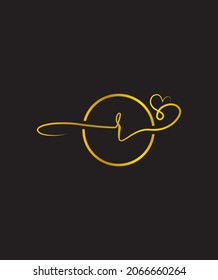 A stylish romantic and incredibly elegant script letter R logo template