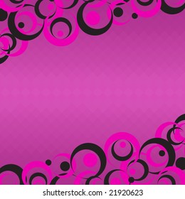 Stylish round banner. Vector illustration