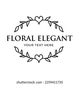 Stylish round frames with examples of the names or white space of your store . Vector frameworks