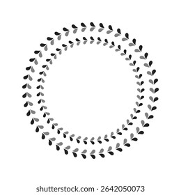 Stylish round frames with examples of the names or white space of your store . Vector frameworks . EPS 10 .