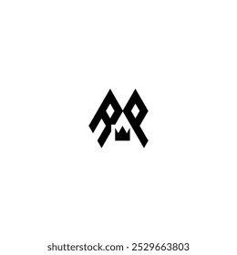 Stylish RP Letter Logo with Clean Minimalist Design.