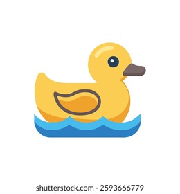 Stylish rubber duck icon designed for fun.