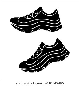 Stylish running shoes displayed against a white background for athletic fashion inspiration