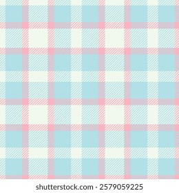 Stylish rustic cottagecore plaid in soft blue shades