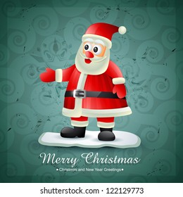 stylish santa claus vector design