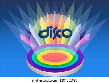 Stylish scene decoration. Vector illustration.