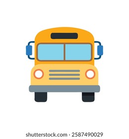 Stylish School Bus Graphic Icon