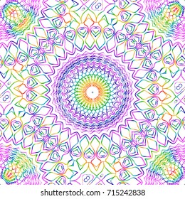 stylish seamless background with flower design. vector illustration. rainbow LGBT color