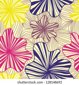 Stylish seamless colorful vector pattern