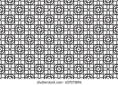 stylish seamless geometric pattern. vintage vector illustration