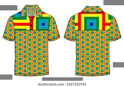 Stylish Seamless Geometric Patterns for Polo Tshirts,Vibrant Polo Tshirt Designs with Geometric Pattern Focus