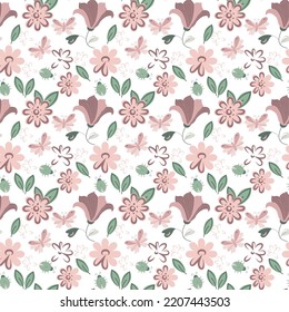 Stylish seamless pattern with abstract colors