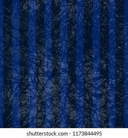 Stylish seamless pattern. Blue and black stripes, vintage texture, retro style, vector illustration.