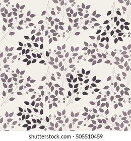 Stylish seamless pattern with decorative flowers and leaves can be used for linen, napkin designs, textile, wallpaper and more creative ideas.