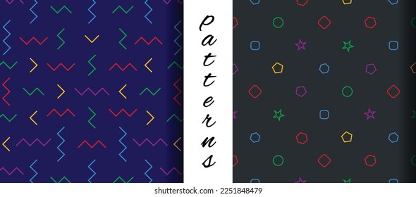 Stylish Seamless Pattern Design in Vector Art