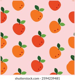  A stylish seamless pattern featuring elegant fruit illustrations. Perfect for textiles, wallpapers, packaging, and branding. High-quality, editable, and ideal for creative projects.