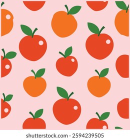  A stylish seamless pattern featuring elegant fruit illustrations. Perfect for textiles, wallpapers, packaging, and branding. High-quality, editable, and ideal for creative projects.