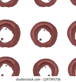 Stylish Seamless Pattern with figure Dark moderate red color. For design, textile, pattern fills, box, posters, cards, web page background etc. Pattern under the mask. Vector.