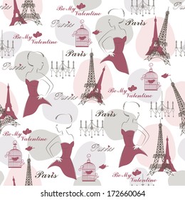 Stylish seamless pattern for holidays. Vector