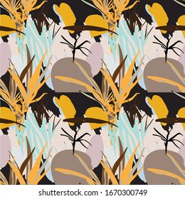 Stylish seamless pattern. Modern abstract. Scandinavian style.