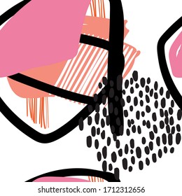 
Stylish seamless pattern. Modern abstract. Scandinavian style.