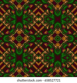stylish seamless pattern of randomly ordered elements rhombic structure noble color classic living room