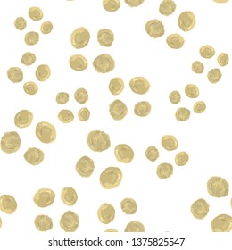 Stylish Seamless Pattern with squares Gold color. For design, textile, pattern fills, box, posters, cards, web page background etc. Pattern under the mask. Vector.