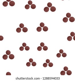 Stylish Seamless Pattern Triangle of DotsMostly desaturated dark red. Use this Endless pattern for design, textile,  pattern fills, posters, cards, web page background etc. Pattern under the mask.