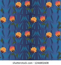 Stylish seamless patterns on a beautiful background that will look great on fabric, clothing, printing, textile products