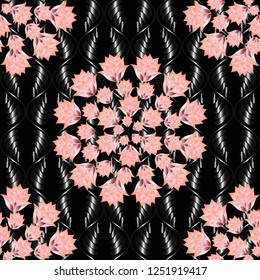 Stylish seamless patterns on a beautiful background that will look great on fabric, clothing, printing, textile products