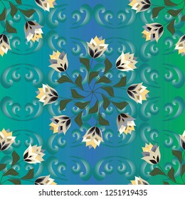 Stylish seamless patterns on a beautiful background that will look great on fabric, clothing, printing, textile products