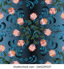 Stylish seamless patterns on a beautiful background that will look great on fabric, clothing, printing, textile products