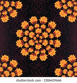 Stylish seamless patterns on a beautiful background that will look great on fabric, clothing, printing, textile products