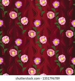 Stylish seamless patterns on a beautiful background that will look great on fabric, clothing, printing, textile products