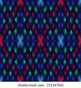 Stylish seamless rhombus pattern