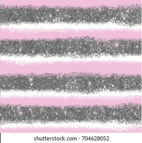 Stylish seamless striped background with silver  texture. Fresh, summer. Texture of paint. Jewel, ornaments.