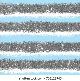 Stylish seamless striped background with silver  texture. Fresh, summer. Texture of paint. Jewel, ornaments.