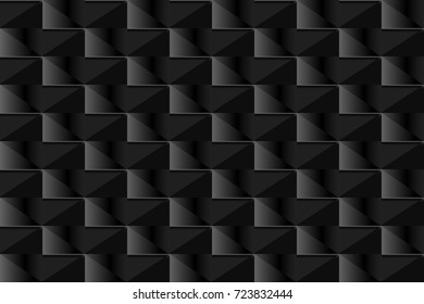 Stylish seamless vector dark illusion in the form of steps of an endless staircase with a lot of depth for design of web banners and promotional leaflets