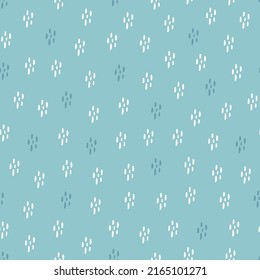 Stylish seamless vector pattern with stylized flowers. Trendy scandi style floral texture. Simple abstract background for wrapping paper, packaging, gift, fabric, wallpaper, textile, apparel.