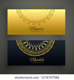 stylish set of mandala banners