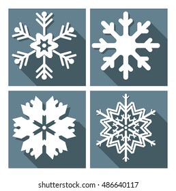 Stylish set with snowflake icons for your creative designs.