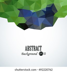 Stylish shape geometric background with 3d effect