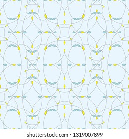Stylish shapes background. Seamless pattern.Vector.