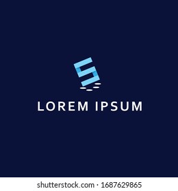 stylische Vektorillustration-Illustrationen zum Design des Logo-Originals von S Letter