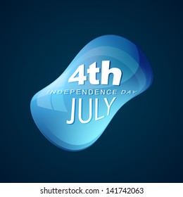 stylish shiny 4th of july design